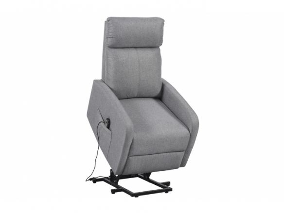 Sillon relax elevador tejido gris  merkamueble