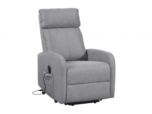 Sillon relax elevador tejido gris  merkamueble 2