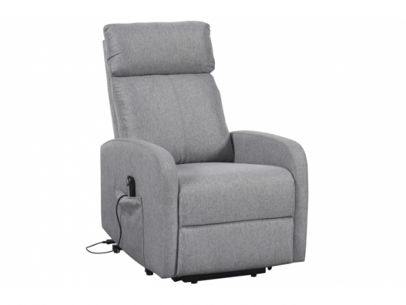 Sillon relax elevador tejido gris  merkamueble