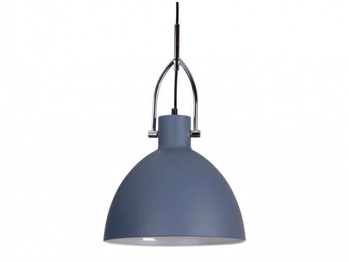 Lámpara de techo metálica color gris-cromo  merkamueble