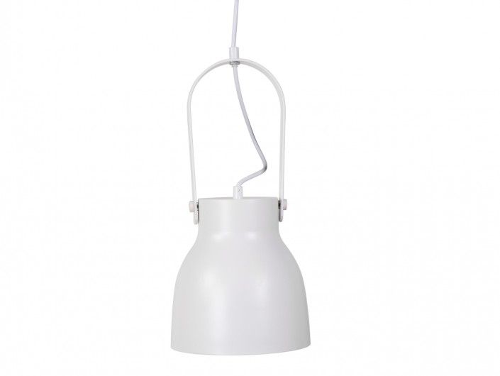 Lámpara de techo metálica color blanco  merkamueble
