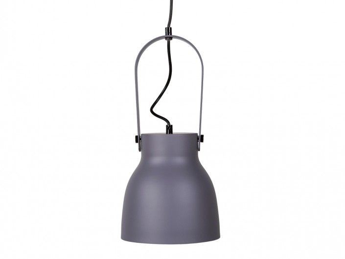 Lámpara de techo metálica color gris  merkamueble